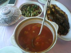 玲珑餐厅醉虾番茄小排汤腐乳空心菜红烧小黄鱼-玲珑餐厅(陕西南路店)