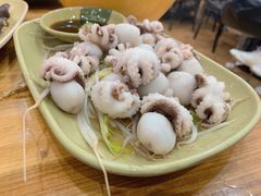 芥末白灼八爪鱼-贞姨美食·老字号海鲜大排档