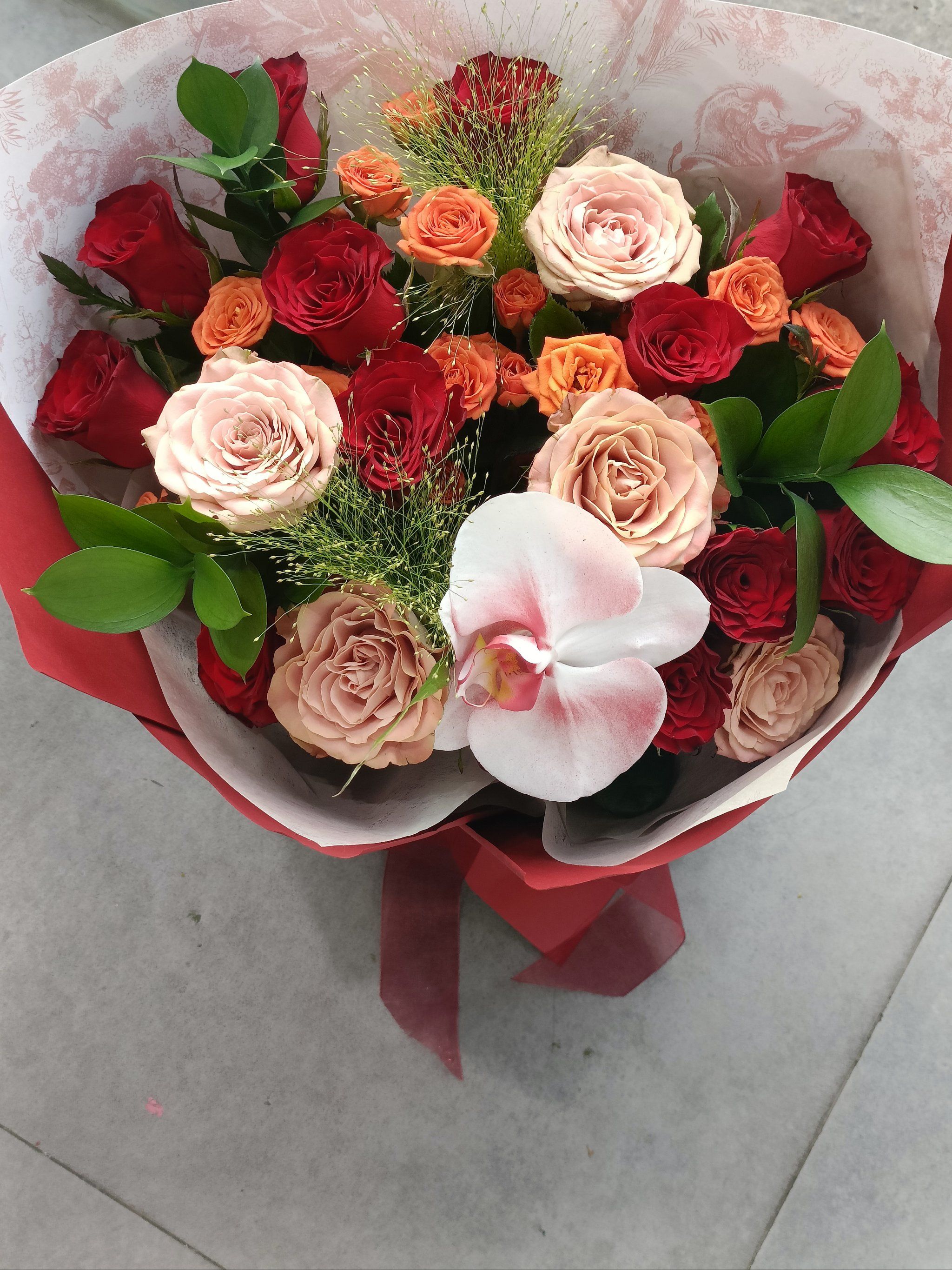 红色系花束 #鲜花分享 #好看的花一定要分享给你 #混搭花束 #生日花