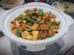 泡饭吃的辣椒炒肉-佳兰雅序融合菜(高新店)