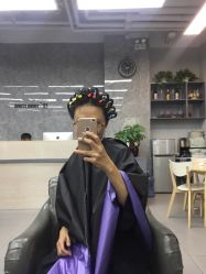 -INS羽毛接发·巴黎画染