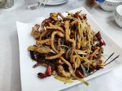 干煸鱿鱼-北戴河庆山饭店·海鲜砂锅粥(北戴河黑石路店)