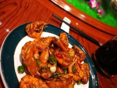 椒麻豉油虾-小船渔村•大连菜•大连焖鱼(黄河路店)