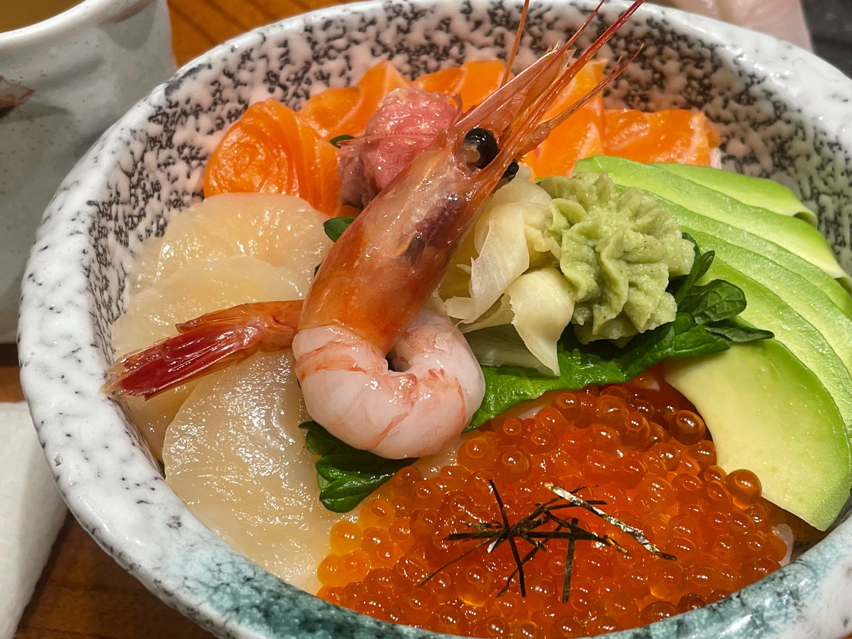 酒吞的海鲜盖饭好吃哭了