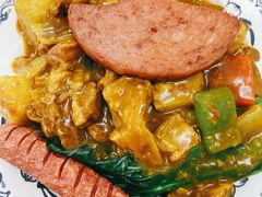 咖喱牛腩捞丁加肠仔-渔记茶餐厅(渔村店)