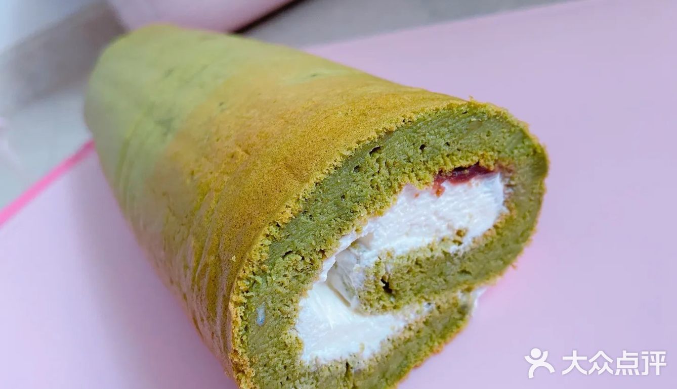 一做一整条一吃吃一周的「抹茶红豆浮云卷」