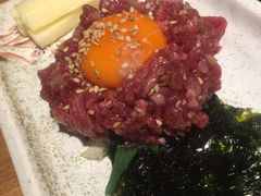 生拌牛肉-炼火烤肉店