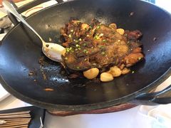 锅烧深海碟鱼头-大份-开海·红岛海鲜虾水饺(石老人店)