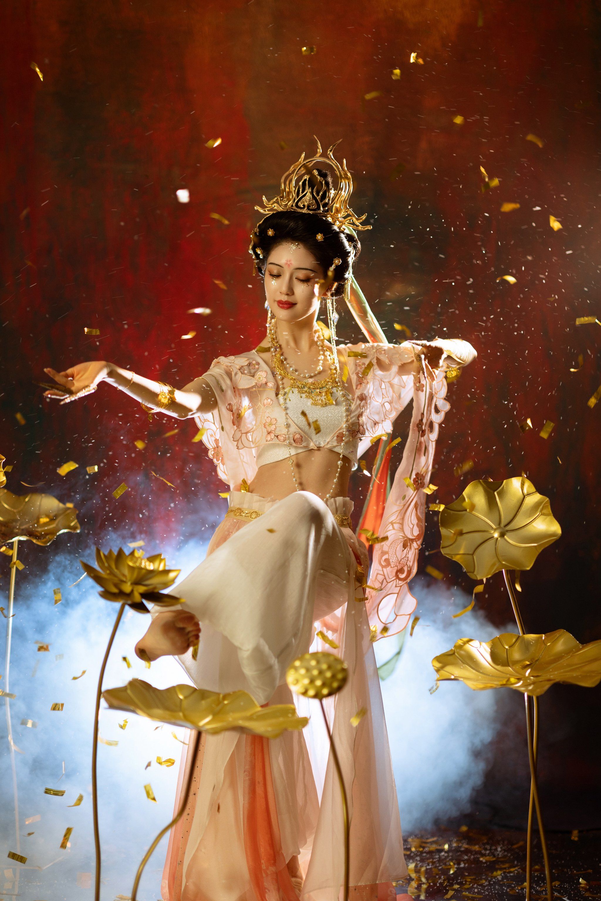 室内拍敦煌神女写真氛围感超绝