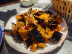 鱼香茄子-华盛园卷子王农家菜水库鱼