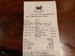 账单-Ministry of Crab(科伦坡店)