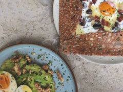 鸡蛋蘑菇熏肉荞麦可丽饼-RAC BAR(安福路店)