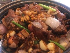 石锅鲍鱼葵花鸡-子霖南山鲜虾面(南山总店)