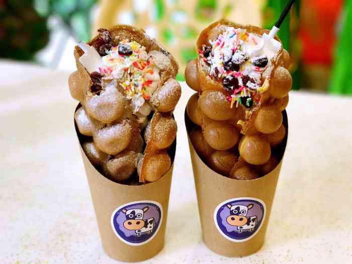 很好吃,不过要趁热吃,过一会奶油把鸡蛋仔浸润了就不脆了