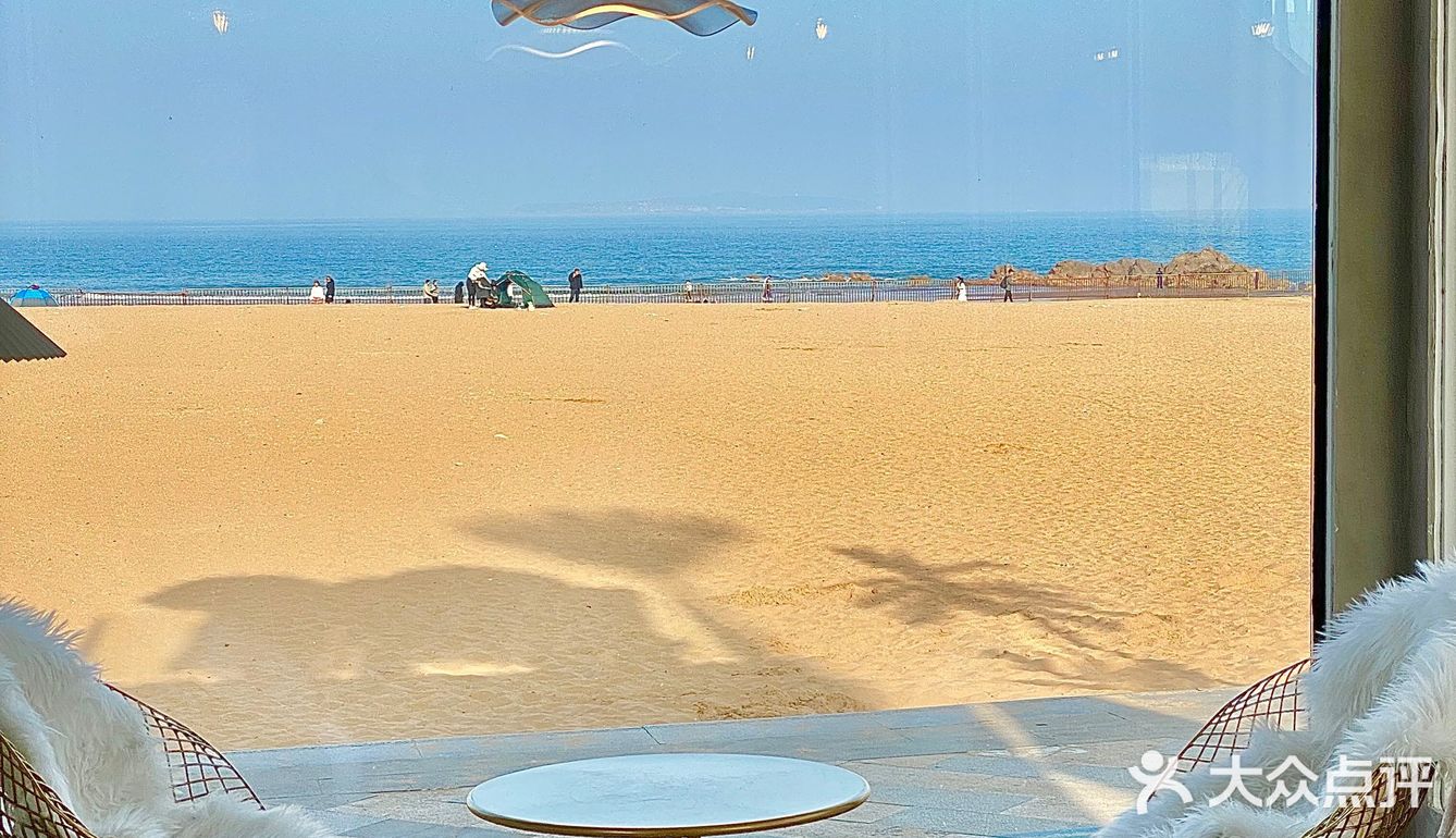 青岛·巨巨巨好看的海景沙滩咖啡厅🏖️