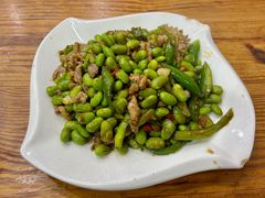 毛豆炒肉-江西小炒