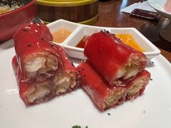 红米脆皮鲜虾肠-蝴蝶里·粤菜·点心(滨江龙湖店)