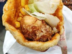 -小红车炸蛋葱油饼