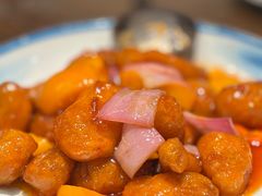 水蜜桃咕噜肉-山水茶艺馆·点心粤菜·30年老字号