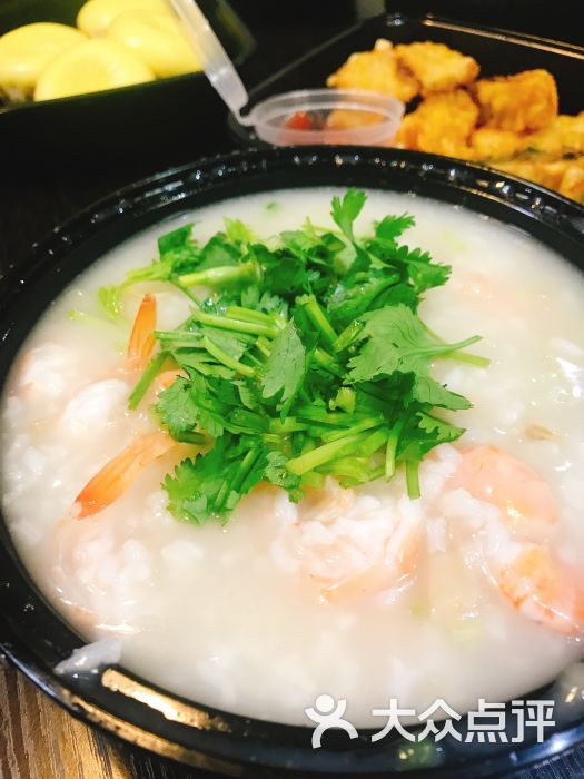 虾龙蟹凤海鲜粥(翠苑店)贝柱活虾粥图片 第2张
