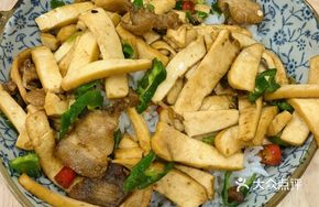 Fried Tofu and Pork Rice Bowl