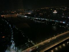 房间看出去的夜景-宁波万豪酒店