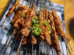 瘦肉-长青菠菜面·烧烤