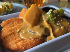 咖喱炸鸡排饭-本处·素食·融合料理(南油店)