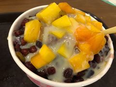 鲜芒果红豆炼乳刨冰-梁子刨冰王(鞍山西道店)