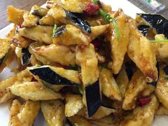 风味茄子-胖太太四川麻辣排骨串(镇江路分店)