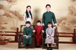 -时光纪亲子全家福照相馆(静安店母女写真父母纪念照)