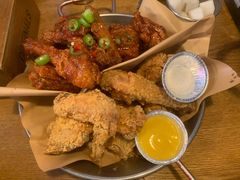 炸鸡翅一半一半-富乐满韩国正宗炸鸡韩国料理(虹泉路店)