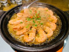 石锅蒜蓉虾-小放牛炒菜馆(军校店)