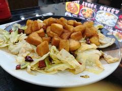 莲白炒窝头-鱼之家小四川水煮鱼
