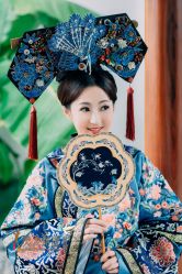 -后宫·古装汉服京剧儿童亲子全家福摄影