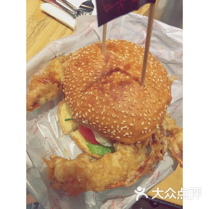 软壳蟹汉堡