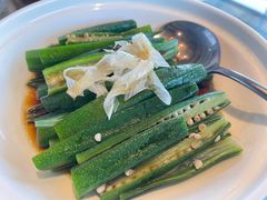 白灼秋葵-渔公码头海货全海鲜自助(海滨旅游路店)