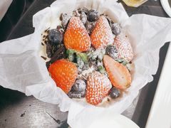 莓果巴斯克芝士蛋糕-黑草莓(重庆路店)