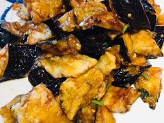 风味茄子-华盛园卷子王农家菜水库鱼