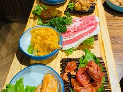 -明洞阿姨·韩式酱蟹烤肉·创意料理(三元桥店)