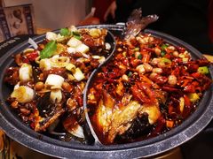 宫保鸡丁烤鱼（清江鱼/斤）-锦尚阁烤鱼•天津菜(宣武门胡同店)