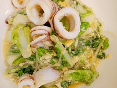 笔管鱼炒小白菜-必点海鲜·鲅鱼水饺(鞍山西道店)