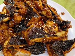 焦糖茄子牛肉粒-桃子餐厅·天津菜(红星路直营店)
