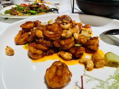 新派宫爆鲜虾球-莫干山郡安里度假酒店-桃尖中餐厅