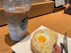 太阳蛋培根烤吐司-星巴克(蔡伦路店)