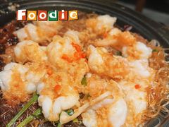 金银蒜蒸三宝粉丝虾-绿茶餐厅(西单老佛爷店)