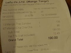 账单-Mango Tango
