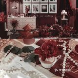 红色系婚礼| 一场勃艮第红与复古的炽烈碰撞