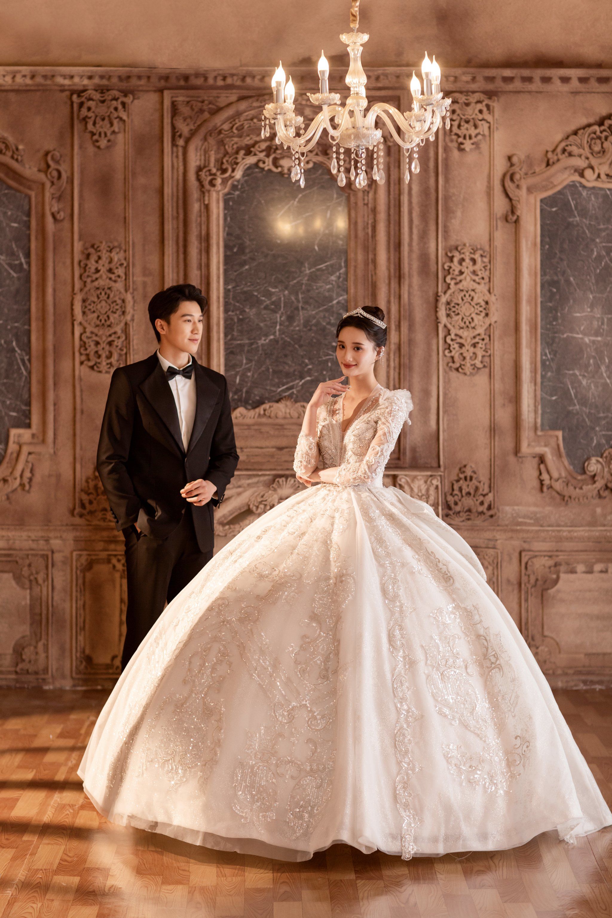 欧式宫廷婚纱照