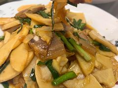 冬笋炒咸肉-翠茗农庄土菜馆(天目湖店)
